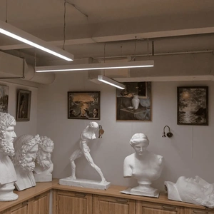 Фото галереи товара Cветодиодный фигурный светильник MS-HEX Гексагон 1500mm 240W 3000/4000/6000K